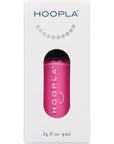 Bottle of Pink Flamingo - Clean Nail Polish by HOOPLA in white packaging with clear window showing vibrant pink color inside.
