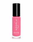 Single bottle of vibrant pink nail polish from the Clean Pocket Nail Polish Duo - Posy by HOOPLA, featuring a sleek black cap and clean beauty formulation.
