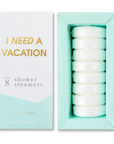 I Need a Vacation Shower Shower Steamers - Coconut Lime - Set of 8 Tabs